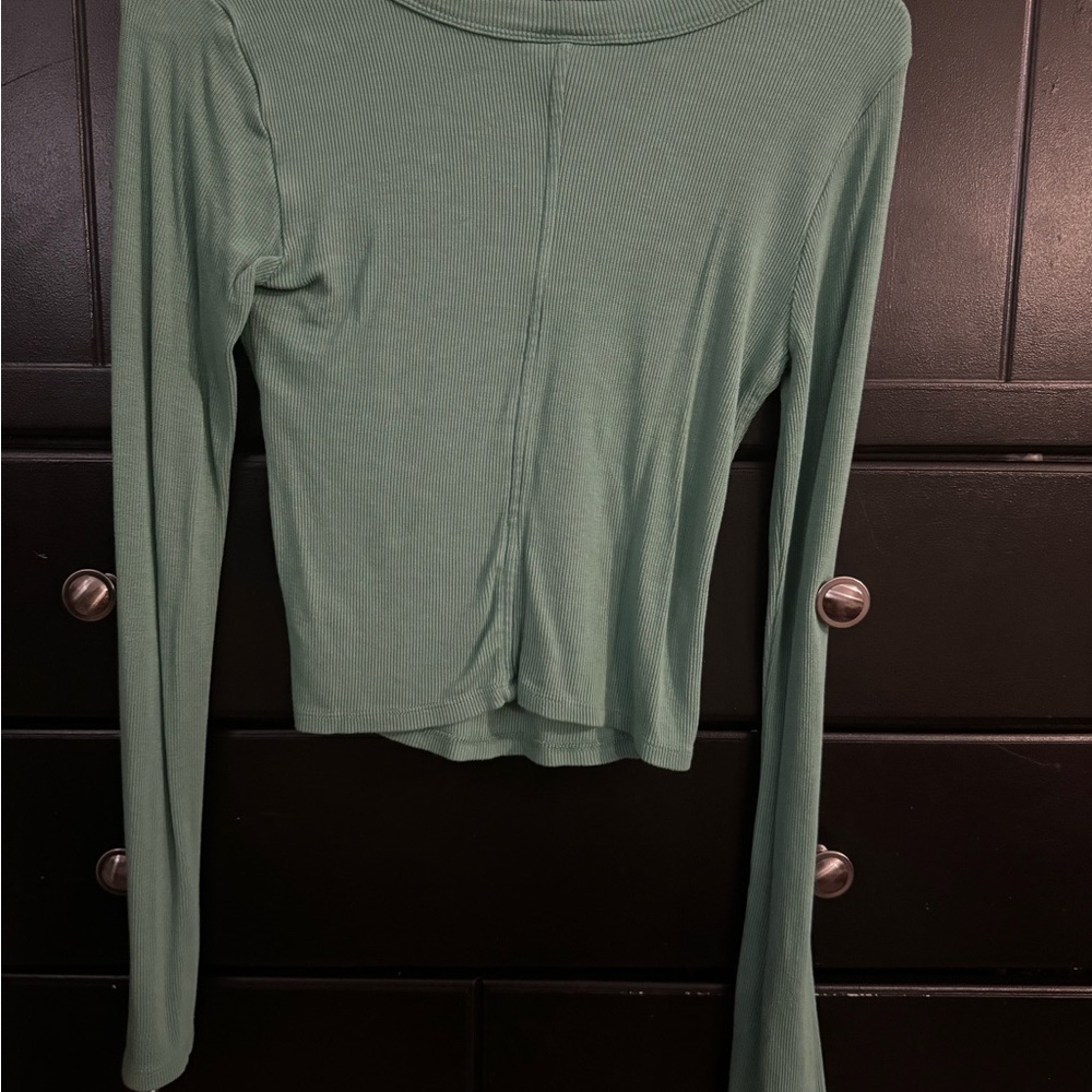 Green Ribbed Longsleeve - Picture 4 of 5